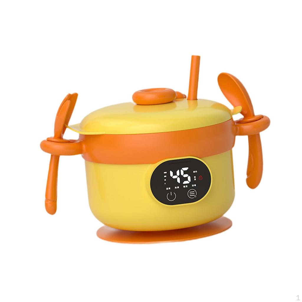 Chytrá miska na ohřívání dětské stravy Protiskluzová Konstantní teplota Krmení Béžová