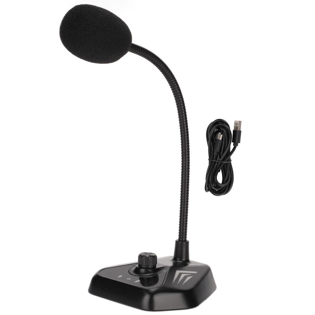 USB Microphone Minus30dB+  3dB 20HZ To 20KHZ 360 degrees  Omnidirectional Pickup Gooseneck Microphone with RGB Lights