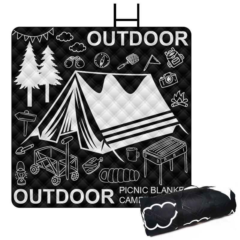 LEBU Thickened Outdoor Camping Moisture-Proof Mat 200*200cm