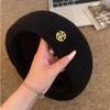 Y2k Painter Berets Thin Beanie Cap Casual Hollow Knitted Beret  Summer and Autumn