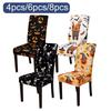 Spot Chair Cover, New European, American, Halloween Chair Cover, Elastic Milk Silk Printed Chair Cover