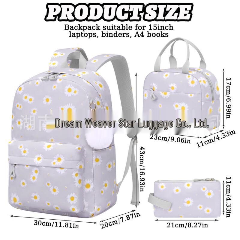 Saierna Girls Lightweight School Backpack Set