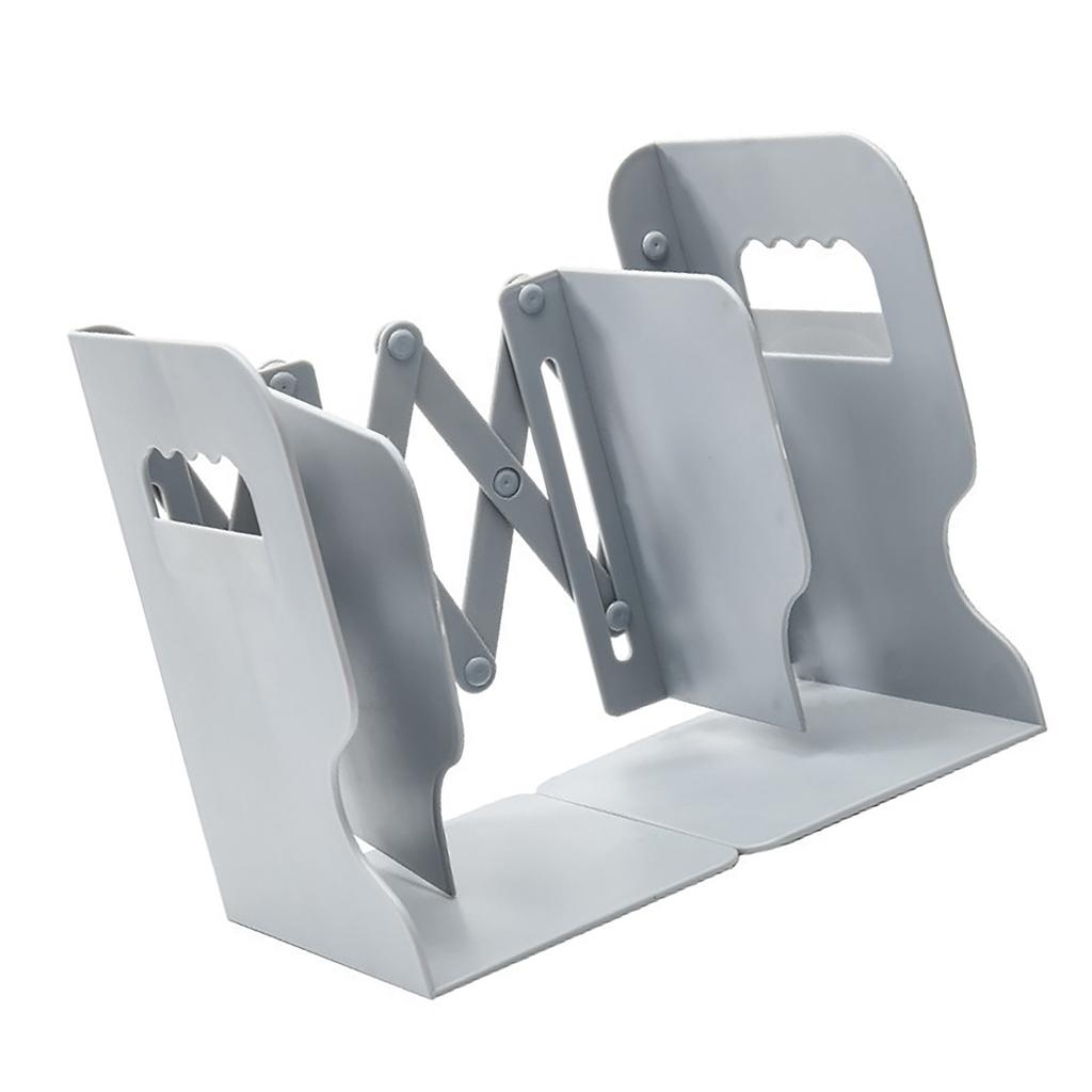Bookend Simple Style Foldable Shelves ABS Book Ends Books Support Stand Home Decoration Grey