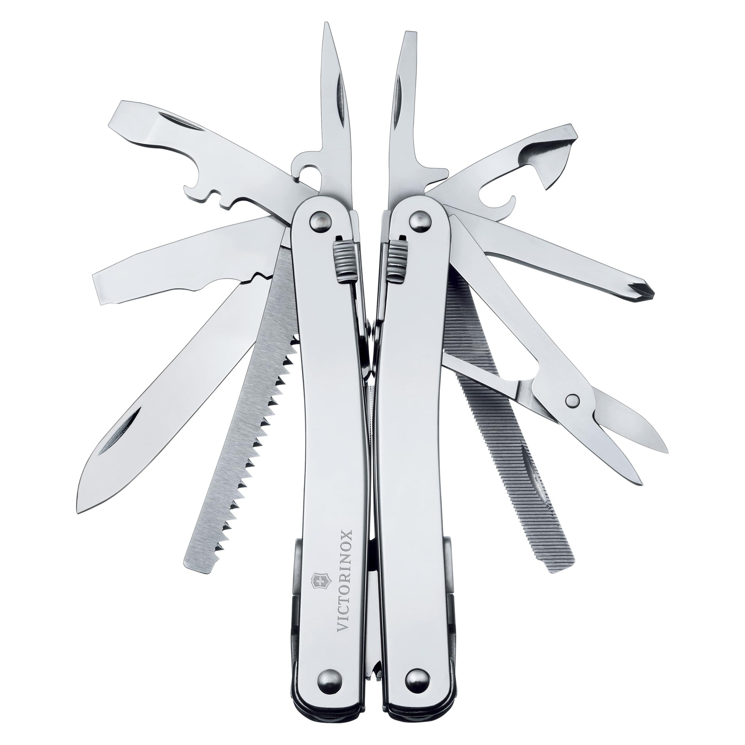 Victorinox Swiss Tool Spirit X Plus Multi-Function Knife Pliers Locking Pliers 35-Function Silver Nylon Case Swiss-Made