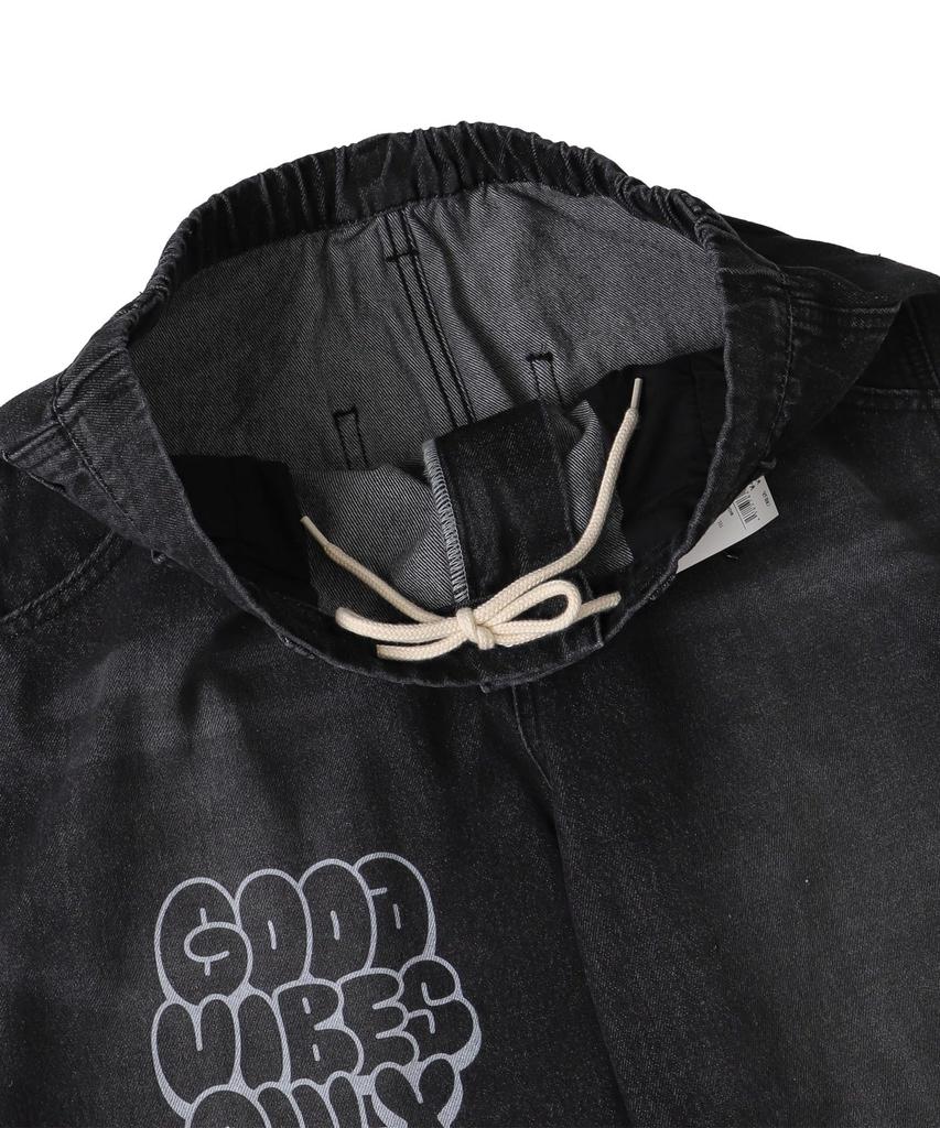 WEGO Easy Painter Graphic Denim Size Pattern 4 Pants, Men's, M,