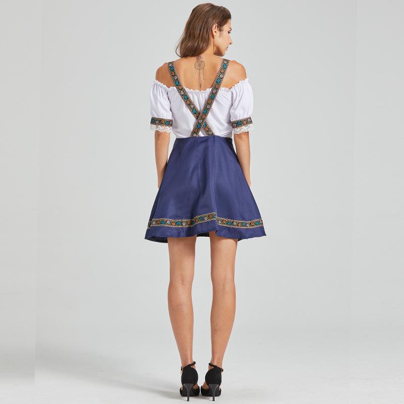 2025 Euro-American Beer Fest Women's Lace Maid Dress Set, Color Block, Plus Size Skirt