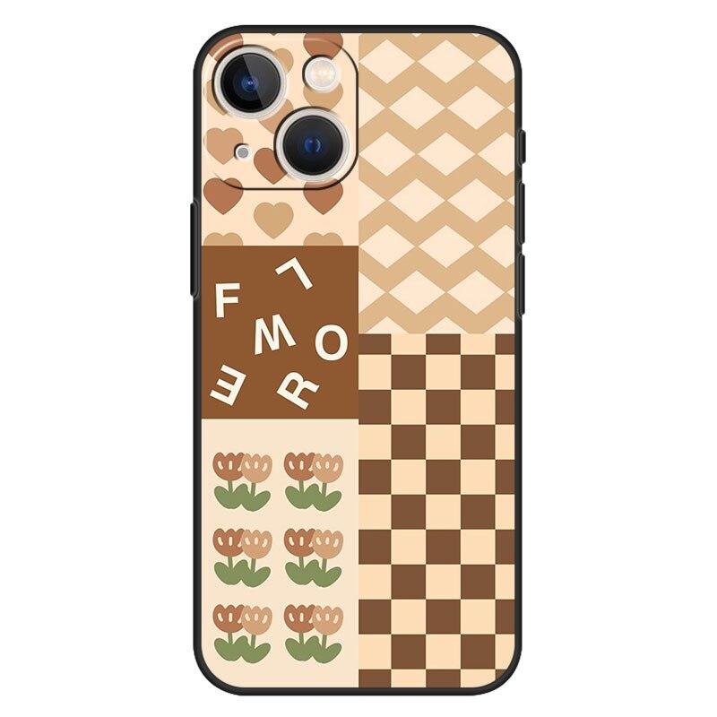 Case for Iphone 11 13 12 Pro Max Cover Xr 7 8 Plus Funda XS X 14 5 5s SE2020 Coque Luxury Nice Design Pattern