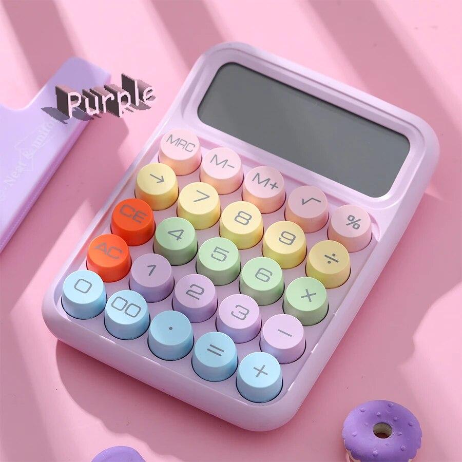 Dopamine Calculator 12 Digits Desktop Calculator Mechanical Keyboard Calculator Portable Mini Calculator for Home School Office