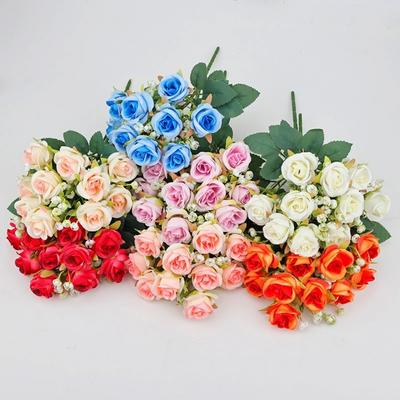 Fournitures de Festival Fleur Rose Diamant Simulée Lot de 10 Roses Décoration de Maison