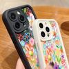 Cartoon Flowers Printed Phone Case For iPhone 17 Pro Max Air 16 15 Pro Max 14 13 12 Pro Max 11 Transparent Soft TPU Back Cover