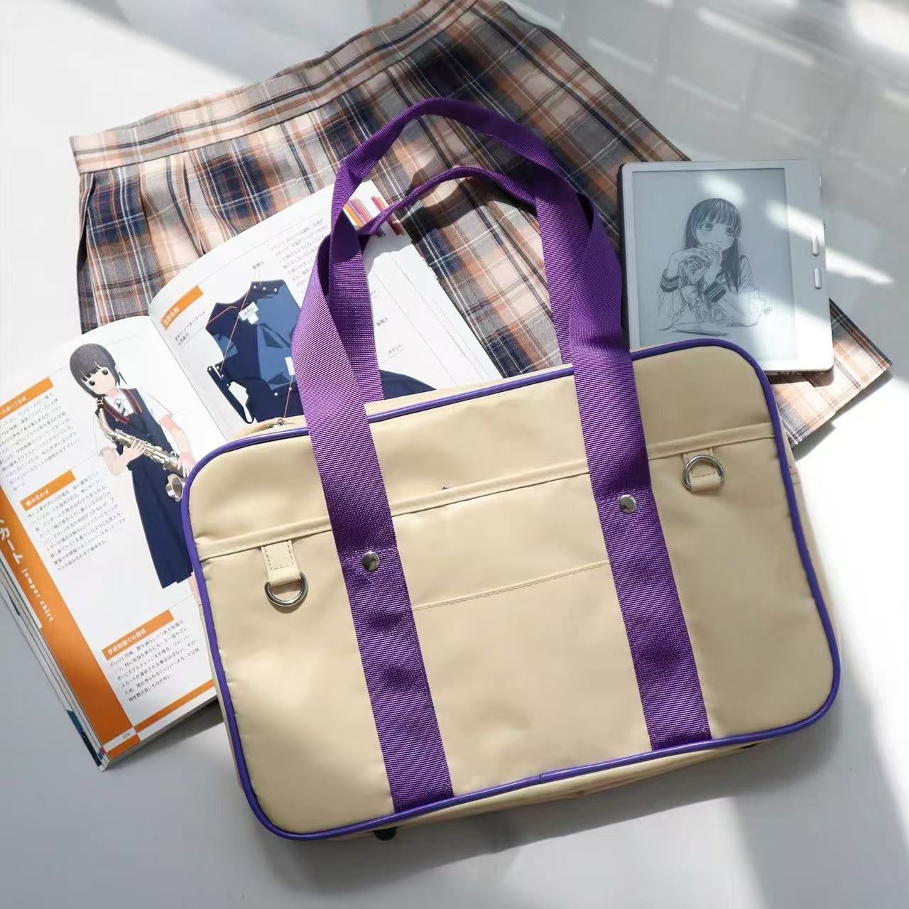 

JK Uniform Bag Japanese Orthodox JK Handheld Student Bag Oxford Cloth Shoulder Handheld School Bag Computer Bag Commuter Bag Female