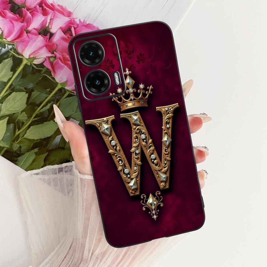 For Motorola Moto G35 Case Moto G55 G85 5G Cute Letters Cover Soft TPU Phone Case For Motorola G85 G 35 55 MotoG55 MotoG85 Shell