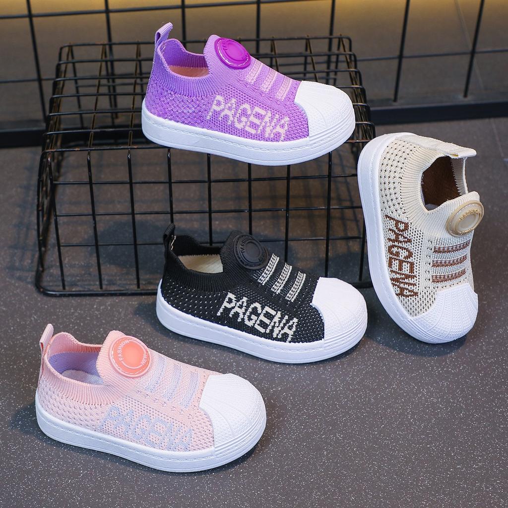 Jungen Sportschuhe Mädchen Fliegengewebte atmungsaktive Mesh-Schuhe 2025 Frühling und Herbst neue Kinder Mesh-Board-Schuhe Weichsohlen Freizeitschuhe