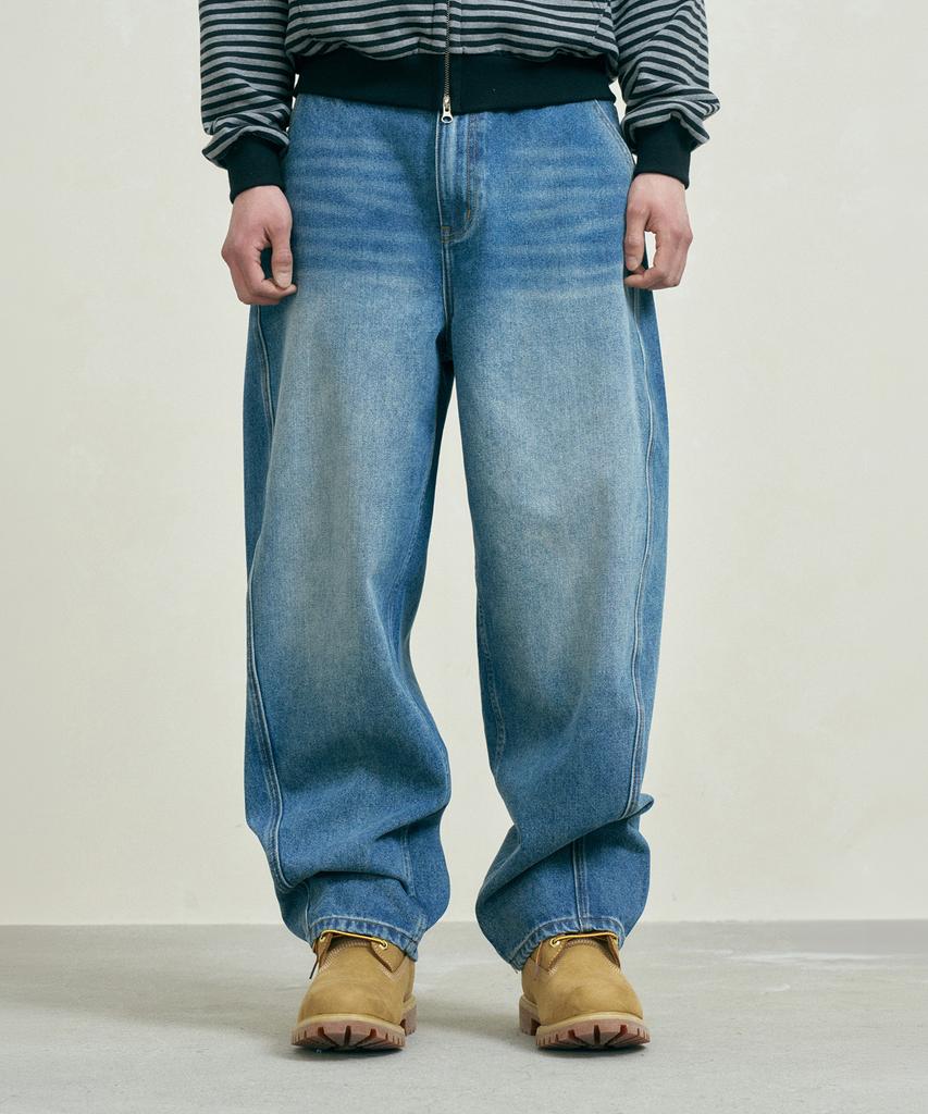 FERNOV Curved Cut Denim