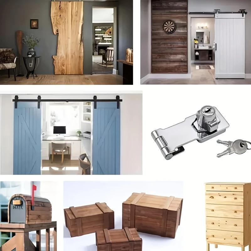 Anti-Theft Furniture Safety Lock, Simple Installation, Suitable for Cabinets, Mailboxes, Drawers & Door Locks