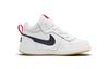 Nike Court Borough Mid 2 Low Top Toddler Shoes White Black Infant And Toddler 870027-107