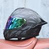 Motorcycle helmet, men's and women's dual lens full face helmet, motorcycle sports car, all season full face helmet DOT
