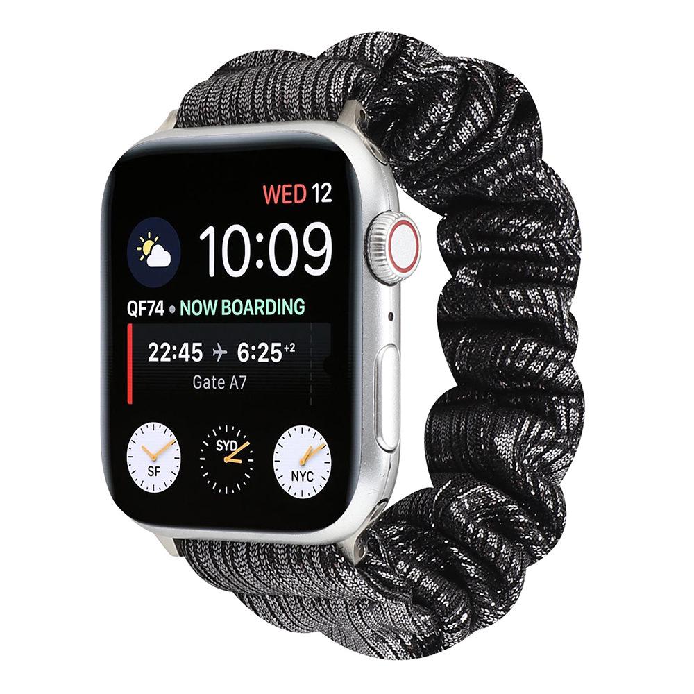 Compatible Apple Watch Scrunchie Band for Series 8/7/6/5/4/3/2/SE - Elastic Intestine Ring Design Wristband