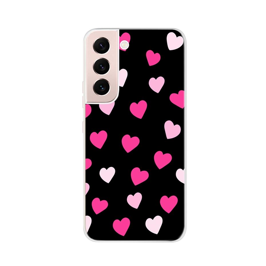 Beautiful Flower Phone Case For Samsung Galaxy S22 Pro S 22 Ultra 5G Case Cute Cat Soft Silicone TPU Cover For Samsung S22 22Pro