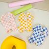 Checkerboard Dog And Cat Fall And Winter Four-Legged Coat Small Dog Warm Coat Lambswool College Style Pet Cold Weather Clothing