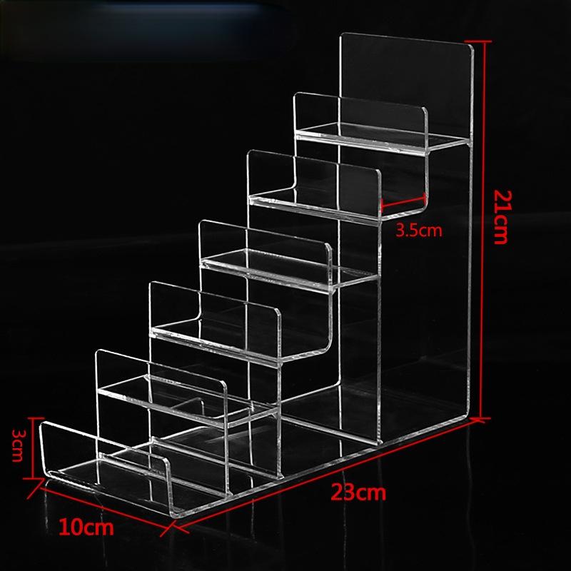 Neuer transparenter Kunststoff Arylic Sonnenbrillenhalter Brieftaschen Aufbewahrungsständer Handy Regalständer Badezimmer Organizer Mehrstufig   JU31710
