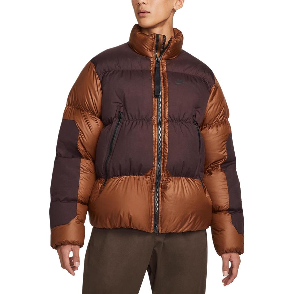 Nike Down Jackets Men's Bronze Stand Collar Moderate Quilted Down Jacket DD6979-204