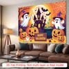 Party Backdrop Halloween Castle Flat Spooky Ghosts Pumpkins Haunted Photo Booth Background Party Decor