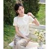 Luxiangnan New Chinese Style Embroidered Round Neck T-Shirt