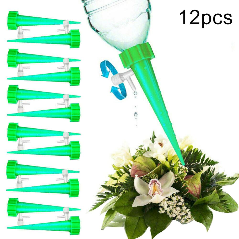 12Pcs Plant Water Funnel Flower Drip Spikes Automatically Watering Tools Dripper Waterer Watering Device Gardening supplies