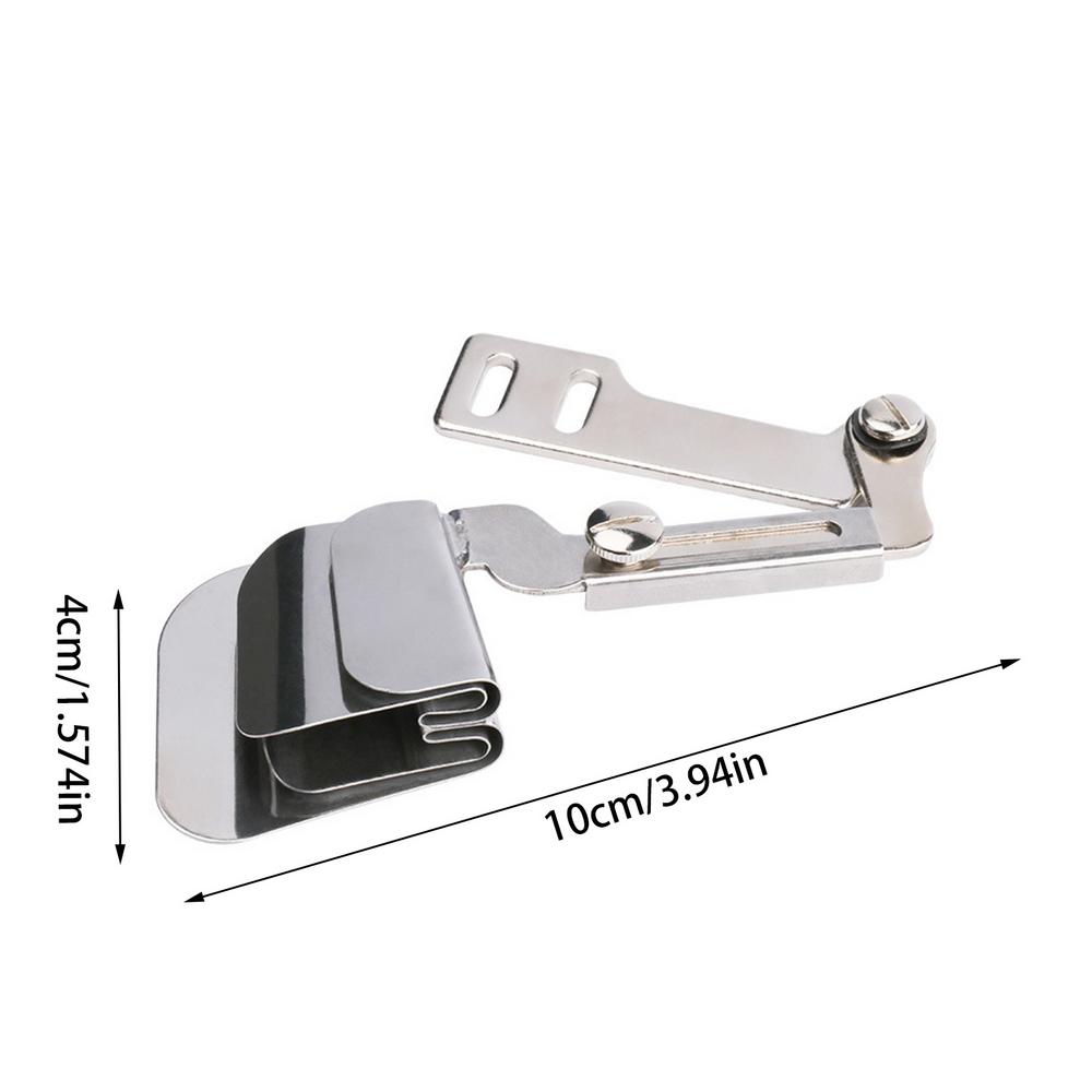 Sewing Presser Foot Double Layer Curved Hemming Foot Durable Multifunctional Sewing Machine Presser Foot Hemming Puller Tube