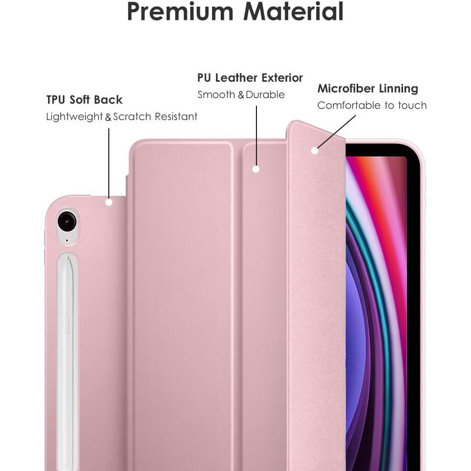 For Samsung Galaxy Tab S7 S8 S9 FE 10.9'' 11'' X510 X710 Tri-fold Start Case Flip Magnetic Stand PU Leather Protective Cover