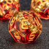 7 Teile/satz Harz Ring Anzahl Polyhedral Würfel für Rolle-Spielen RPG Brettspiel Spielzeug