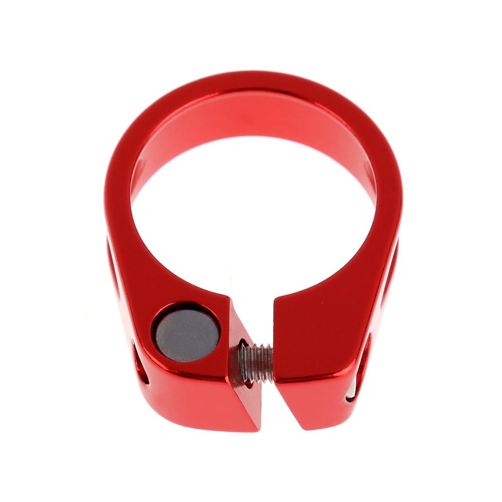 

31.8mm Bicycle Seat Post Clamp Aluminum Alloy Mountain Bike Seatpost Clamp MTB Seat Tube Clip Cycling Accessoires красный