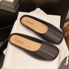 New Bag Head Half Slippers Women's Summer Wear Lazy One Pedal Hollow Non-slip Soft Bottom Cool Slippers