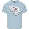 Curled South Korea Flag Korean Day Football Unisexs Light Cotton TShirt