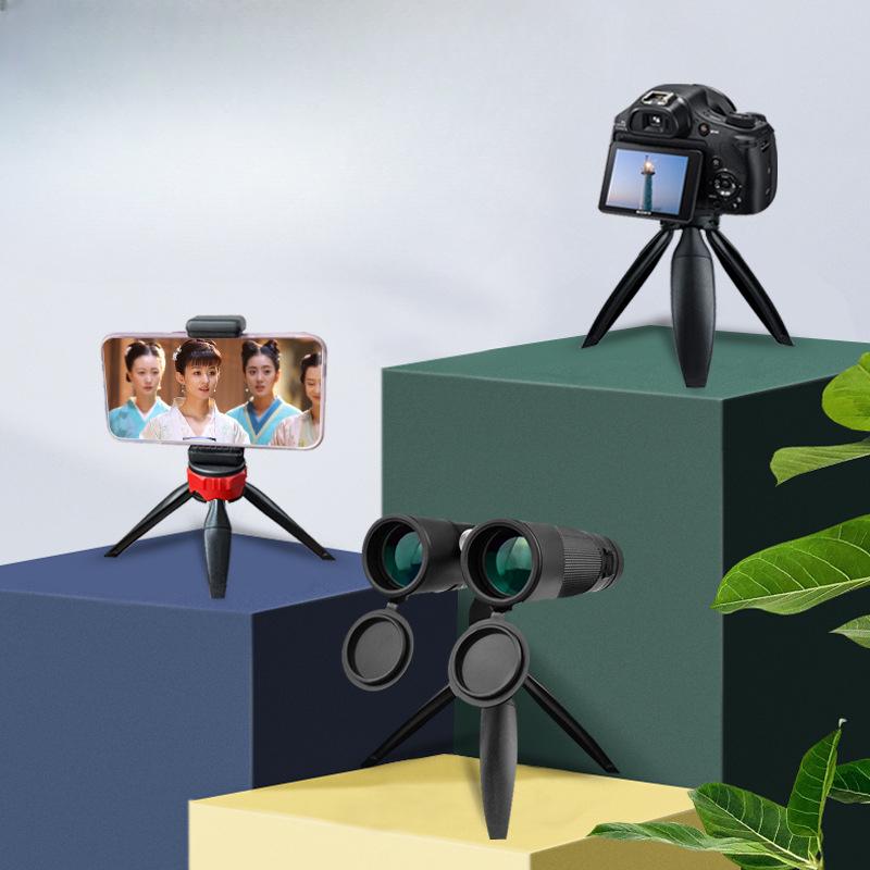Mobile Phone Live Three-legged Bracket Connected To Telescope Camera Tripod Desktop Mini Bracket with Adjustable Height.