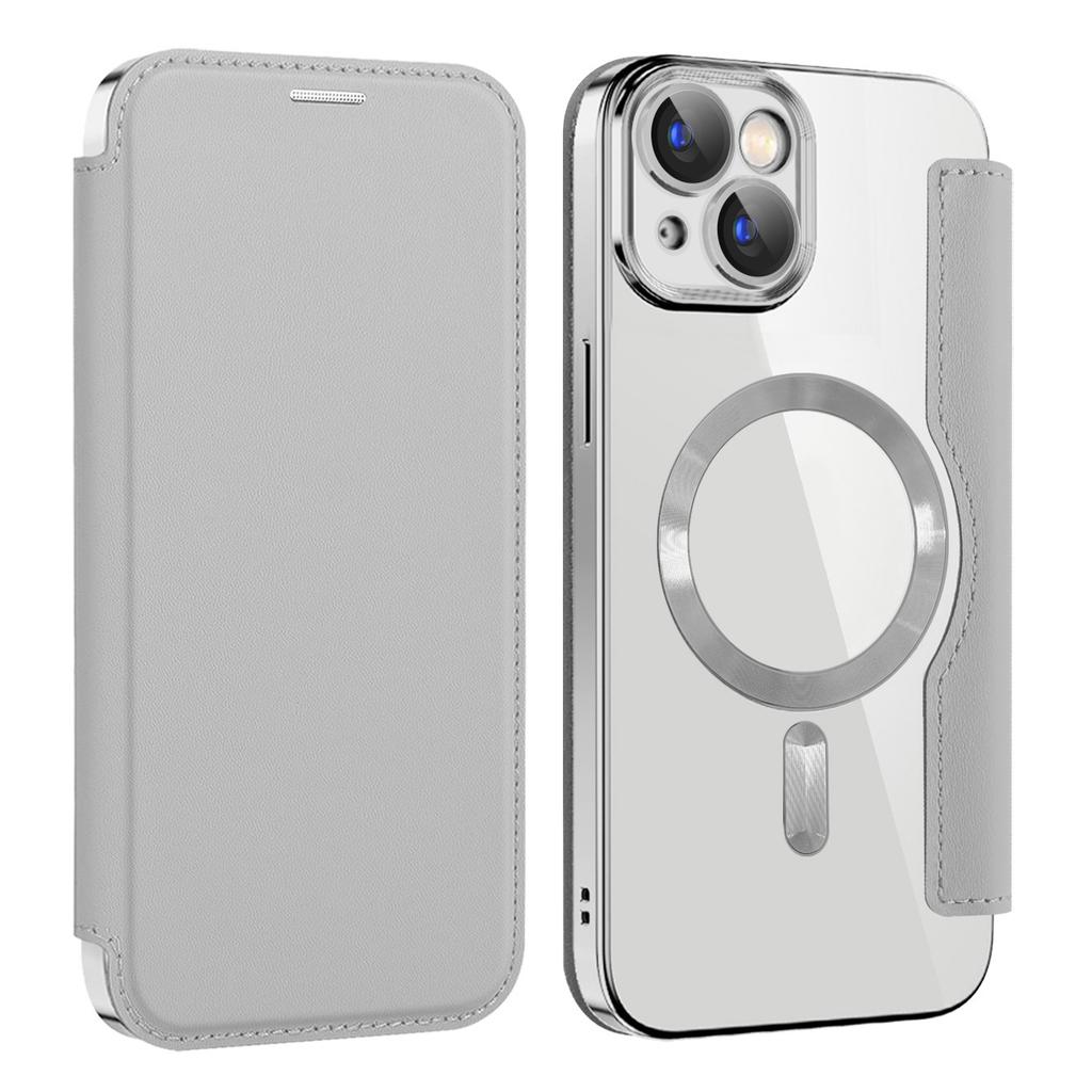For iPhone 13 Case Compatible with MagSafe RFID Blocking Card Holder Leather Phone Cover