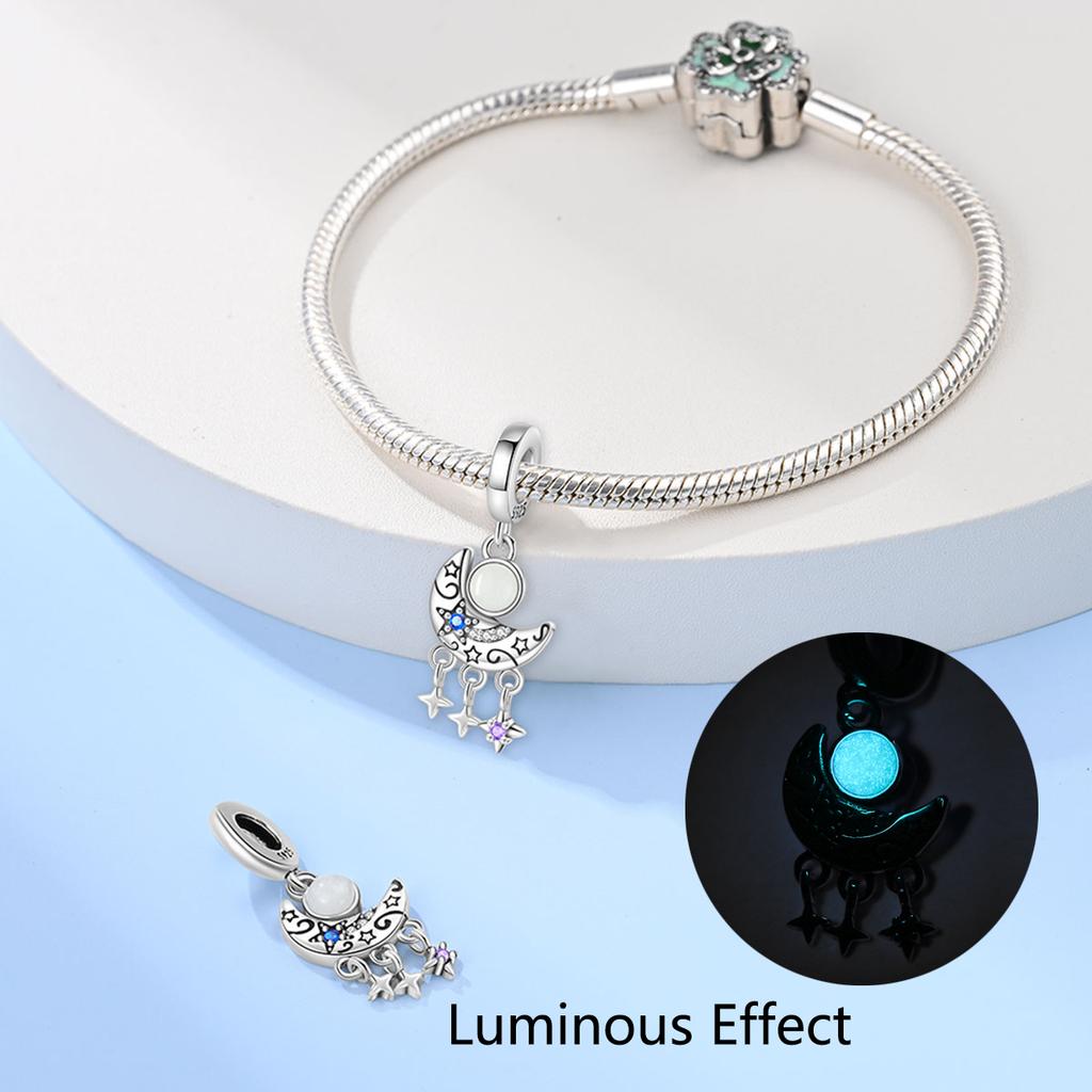 Ooriginalcopper Charms Luxury Moon Beads Fit Bracelet Diy Women Making Delicate Gift