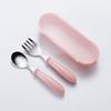 1 Set Cutlery Set Eco-friendly Heat Resistant Food Grade Comfortable To Grip K Spoon Kit Students