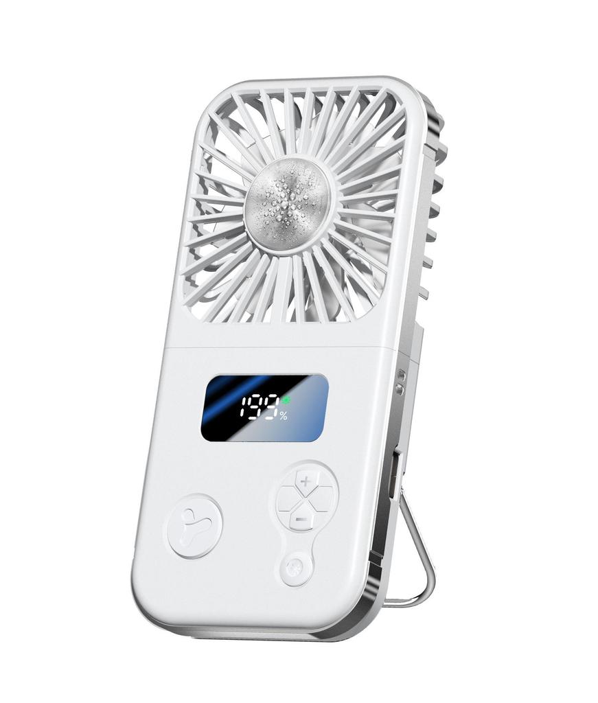 Portable Mini Handheld/Neck-Hanging Fan with Rechargeable USB, High-Speed, Cold Compress, Semiconductor Cooling