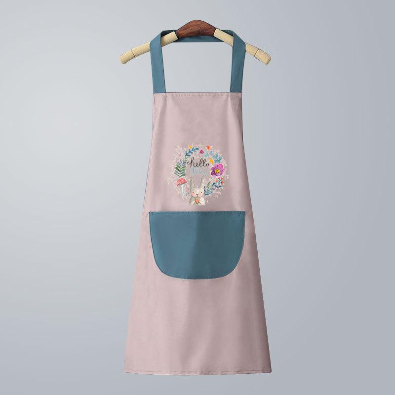 Unisex Waterproof PVC Kitchen Apron: Thick Oil-Proof Sleeveless Cartoon Design