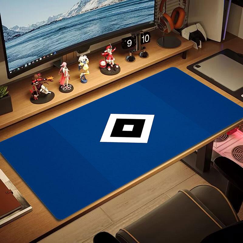 Blue Black Diamond Large Size Mouse Pad Large Gaming Table Cushion Nonslip Laptop Tablet Big Mousepad Xxl Mat Mini Pc Playmat With Lock Edge