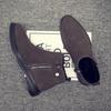 Fashion Men's Genuine Leather Chelsea Boots British Style Suede Leather Men's Shoes AutumnWinter Cowhide and Suede Men's Boots