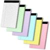Legal Pads 5" X 8", 6 Pack Colored Note Pads, College Ruled Yellow Lined Paper Pads, Letter & Legal Ruled Pads, 30 Sheets Per Small Writing Pads 5x8