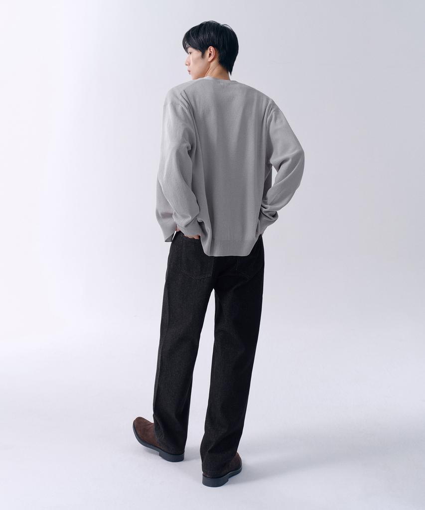 Musinsa Standard Regular Fit Denim Pants [Raw Black]