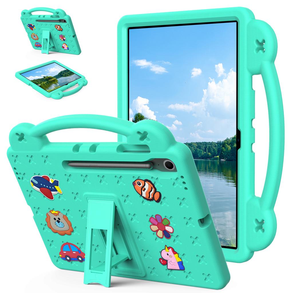 EVA Kickstand Case For Samsung Galaxy Tab S10 FE Plus 2025 13.1 inch SM-X620 X626 Kids Funda DIY Cover With Portable Hand Holder