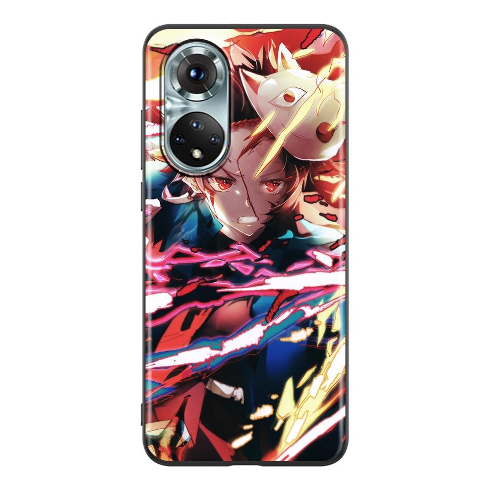 Demon Slayer Kimetsu No Yaiba Cartoon Phone Case For Honor X8 60 8X 9X 50 30i 21i 20 9A Play Nova 8i 9 SE Y60 Magic4 Pro Lite 5G