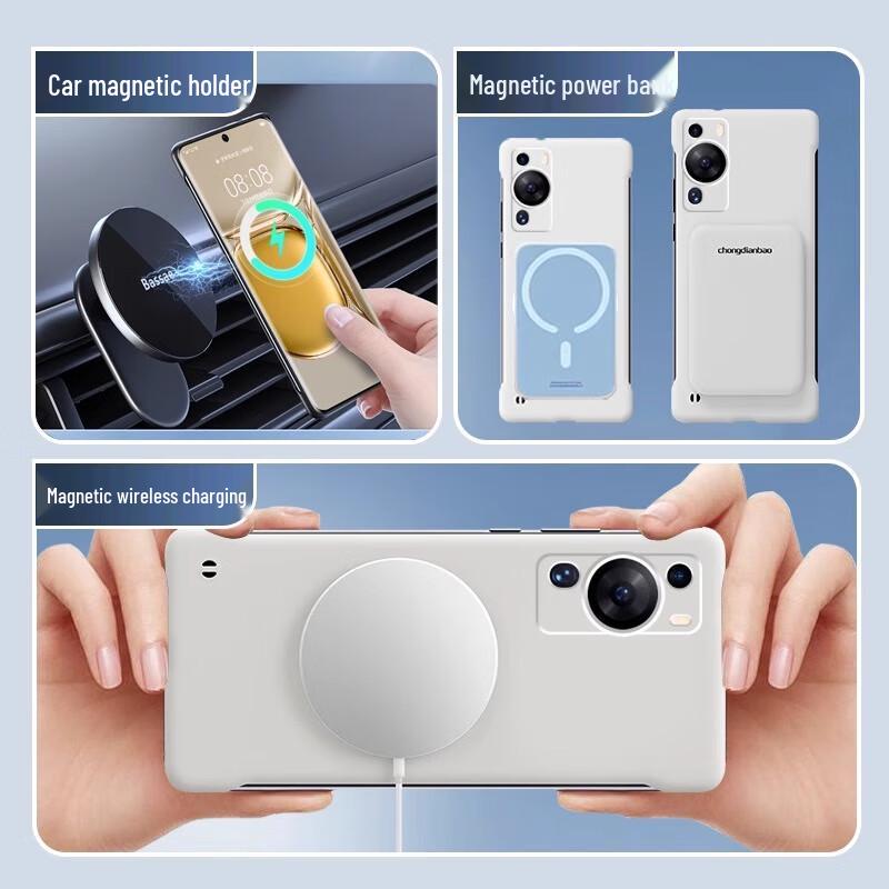 POZZO Magsafe Frosted Ultra-Thin Borderless Phone Case for Huawei