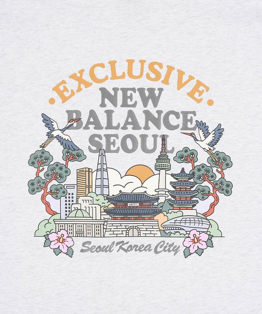 Nyuballanseu Nbneg3A073 / Uni Nb Seoul Landmark Short Sleeve T-Shirt (L/Gray)