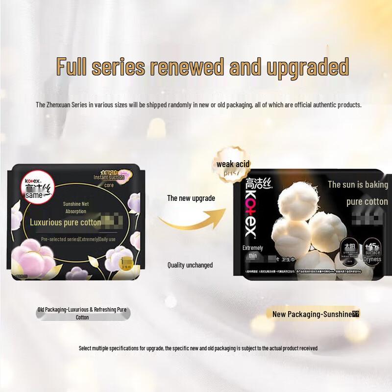 Kotex Premium Ultra-Thin Pure Cotton Daily Sanitary Pads